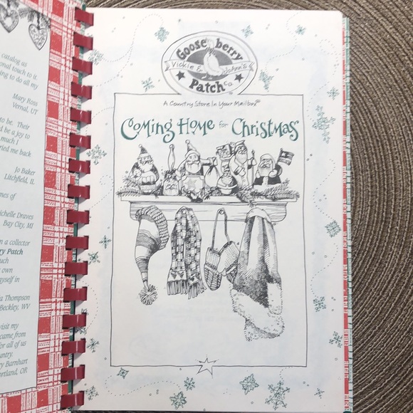 Goose Berry Patch Christmas Cookbook Coming Home Christmas - Picture 2 of 5